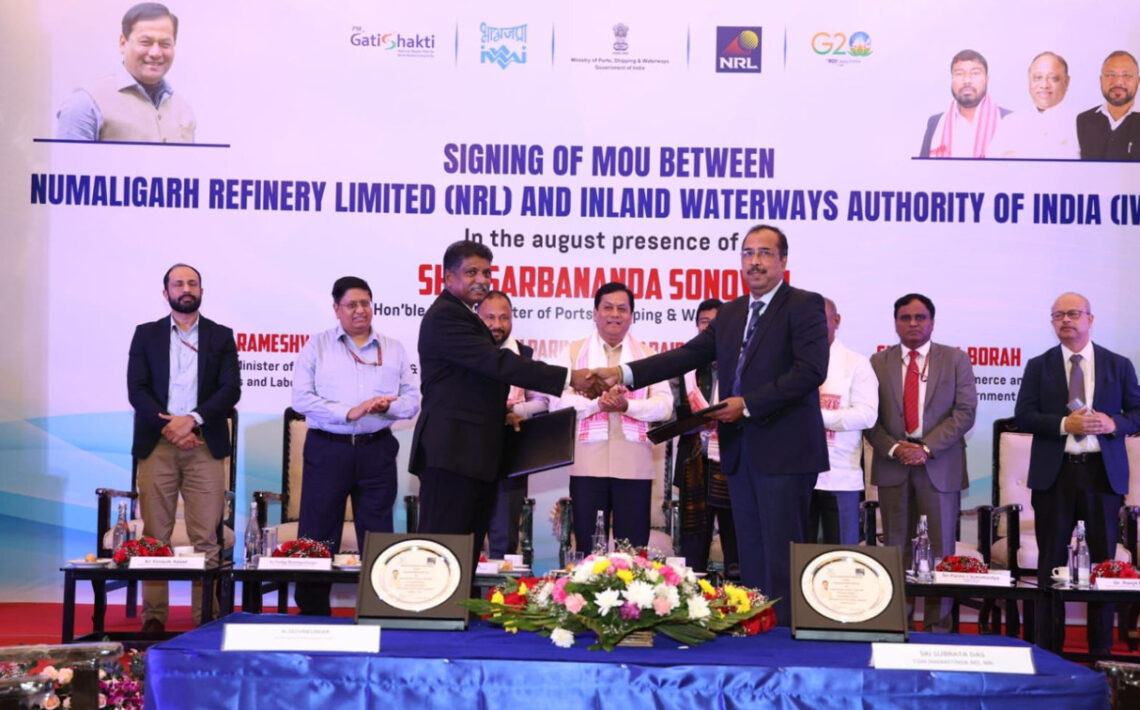 NRL And IWAI Signs MoU, Set To Export 10,000 metric tonnes Of Petroleum Products