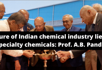 Future of Indian chemical industry lies in specialty chemicals: Prof. A.B. Pandit