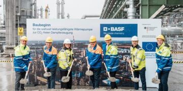 BASF starts constructing huge industrial heat pump for low-carbon steam