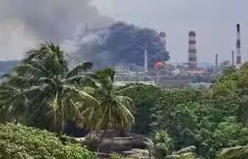 Nine Injured in Huge Blast, Fire at MRPL in Mangaluru